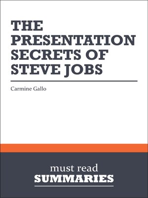 The Presentation Secrets of Steve Jobs - Carmine Gallo - ebook